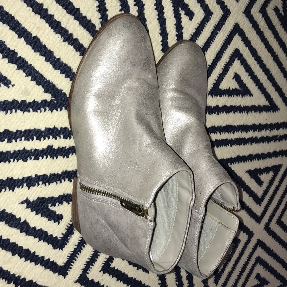Silver booties